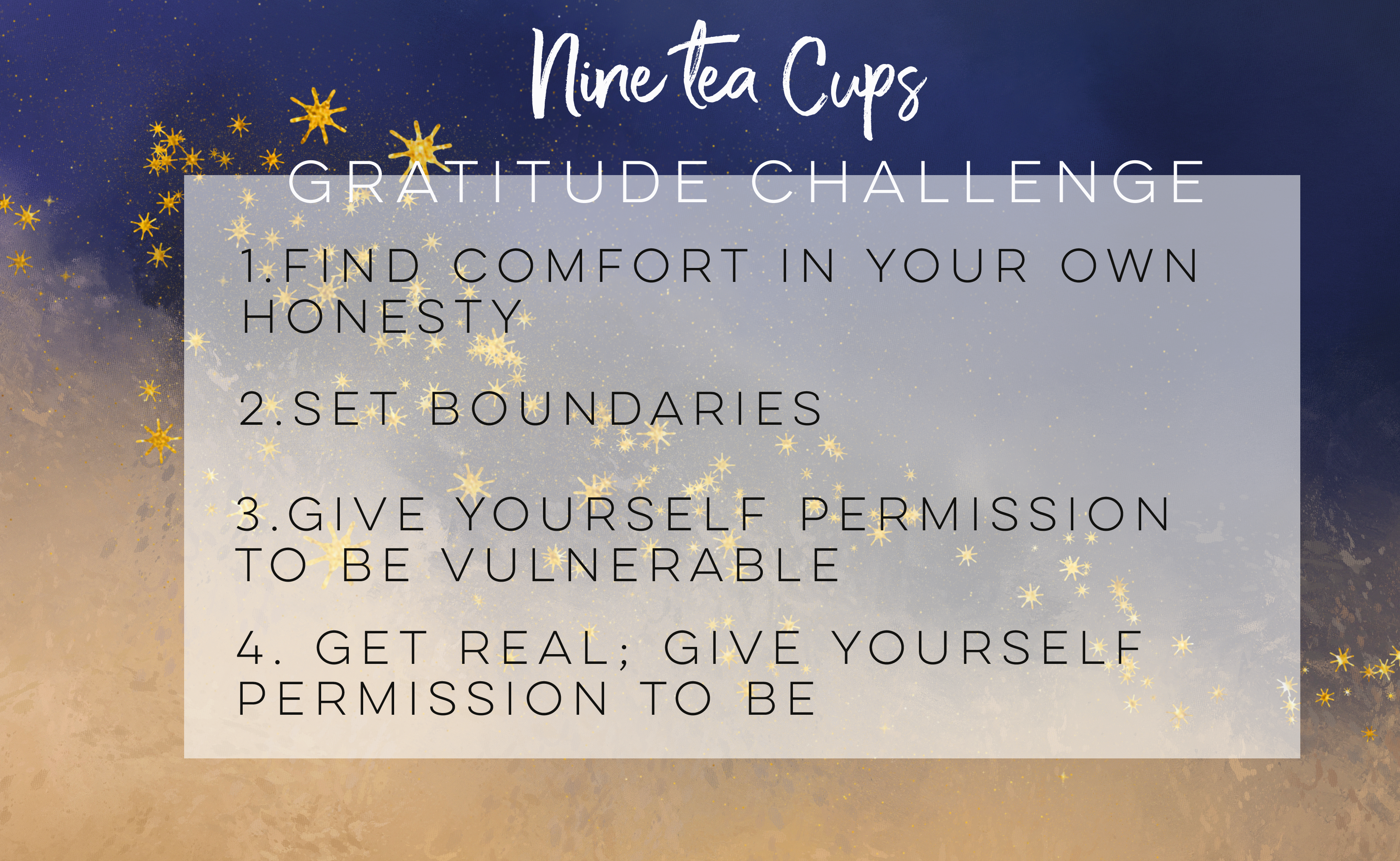 nine tea cups gratitude challenge resource post 2 - getting past insecurity and shame